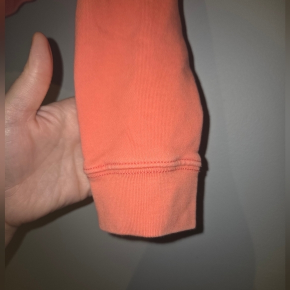American Eagle Coral Sweatshirt with Zipper and High Neckline EUC Size S - Picture 4 of 8